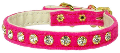 Dog, Puppy & Pet Collar, "#10 Crystal Velvet" - DOGGO'S KING