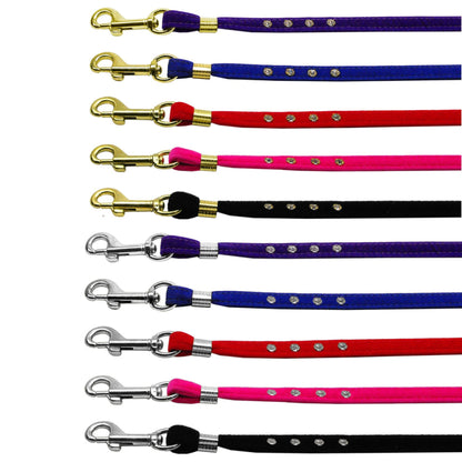 Dog, Puppy & Pet Leash, "Velvet 3/8" Inch Wide" - DOGGO'S KING