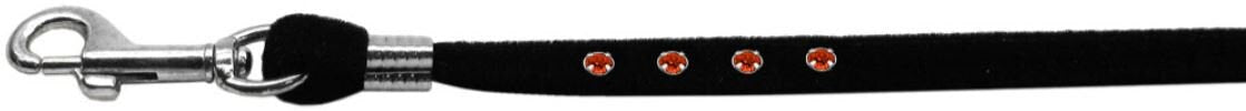 Dog, Puppy & Pet Leash, "Black Velvet Jeweled" - DOGGO'S KING