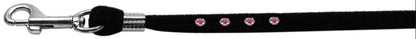 Dog, Puppy & Pet Leash, "Black Velvet Jeweled" - DOGGO'S KING