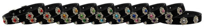 Dog, Puppy & Pet Collar, "Pasadena Crystal Flower"