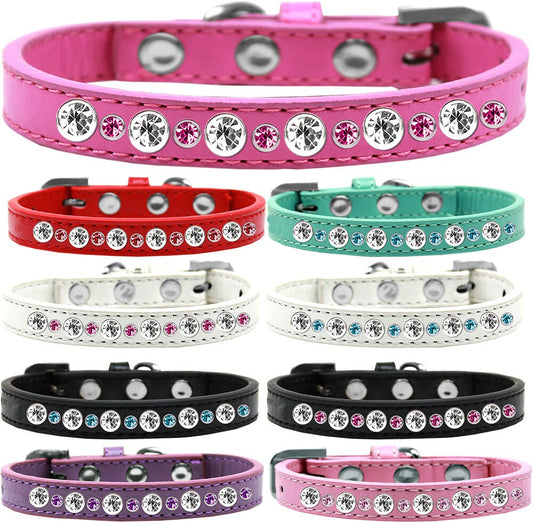 Dog, Puppy & Pet Jeweled Collar, "Posh Crystal Rimsets" - DOGGO'S KING