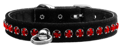 Dog, Puppy and Pet Collar, "Black Velvet Crystal Elite" - DOGGO'S KING