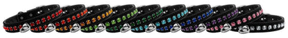 Dog, Puppy and Pet Collar, "Black Velvet Crystal Elite" - DOGGO'S KING