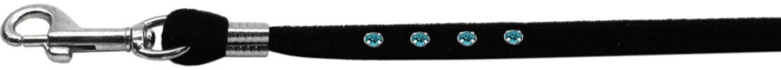 Dog, Puppy & Pet Leash, "Black Velvet Jeweled" - DOGGO'S KING