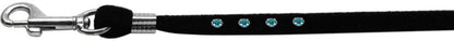 Dog, Puppy & Pet Leash, "Black Velvet Jeweled" - DOGGO'S KING