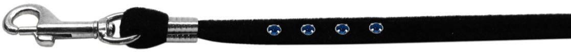 Dog, Puppy & Pet Leash, "Black Velvet Jeweled" - DOGGO'S KING