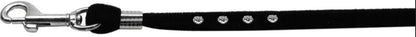 Dog, Puppy & Pet Leash, "Black Velvet Jeweled" - DOGGO'S KING