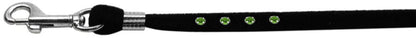 Dog, Puppy & Pet Leash, "Black Velvet Jeweled" - DOGGO'S KING