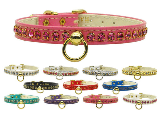 Dog, Puppy & Pet Collar, "Petite Rhinestone" - DOGGO'S KING