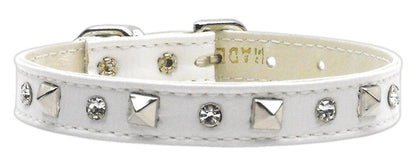 Dog, Puppy and Pet Collar, "Just The Basics Crystal & Pyramid"