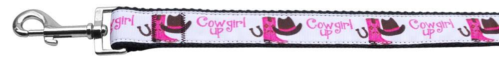 Pet Dog & Cat Nylon Collar or Leash, "Cowgirl Up" - DOGGO'S KING