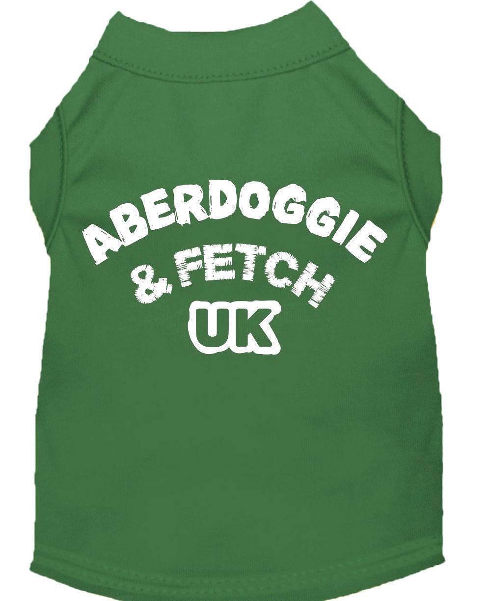 Pet Dog & Cat Shirt Screen Printed, "Aberdoggie and Fetch UK" - DOGGO'S KING