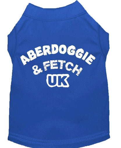 Pet Dog & Cat Shirt Screen Printed, "Aberdoggie and Fetch UK" - DOGGO'S KING