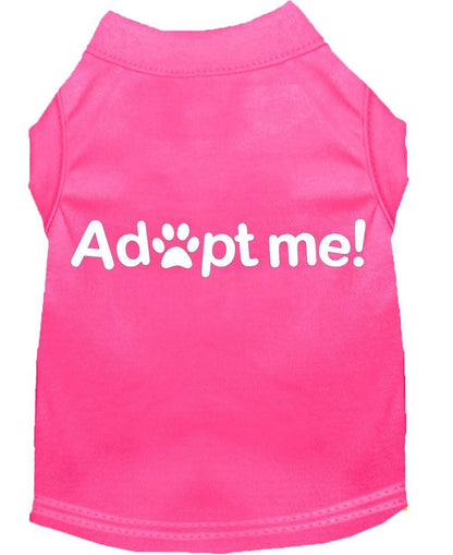 Pet Dog & Cat Shirt Screen Printed, "Adopt Me" - DOGGO'S KING
