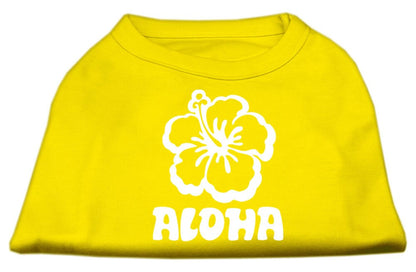 Pet Dog & Cat Shirt Screen Printed, "Aloha Flower" - DOGGO'S KING