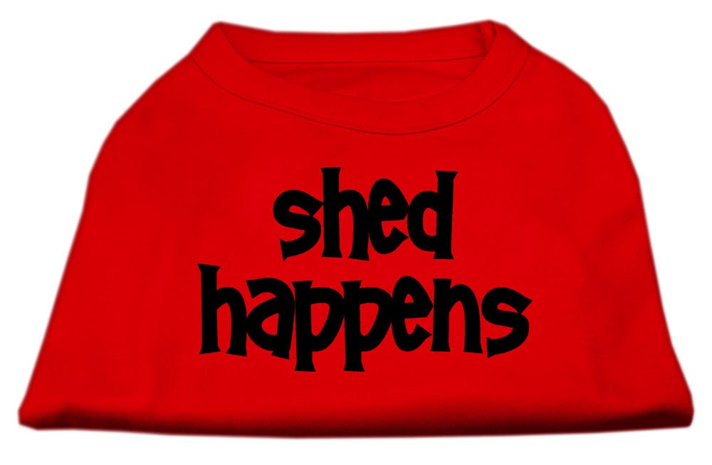 Pet Dog & Cat Shirt Screen Printed, "Shed Happens" - DOGGO'S KING