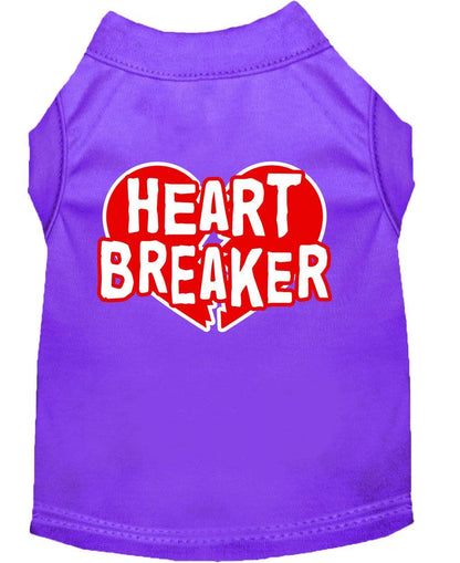 Pet Dog & Cat Shirt Screen Printed, "Heart Breaker" - DOGGO'S KING