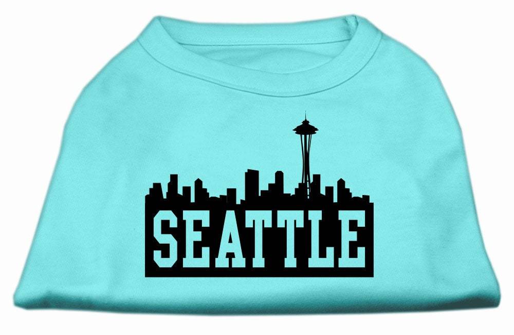Pet Dog & Cat Shirt Screen Printed, "Seattle Skyline" - DOGGO'S KING