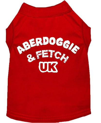 Pet Dog & Cat Shirt Screen Printed, "Aberdoggie and Fetch UK" - DOGGO'S KING