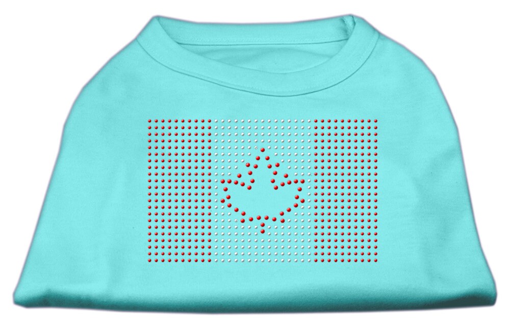 Pet Dog & Cat Shirt Rhinestone, "Canadian Flag"