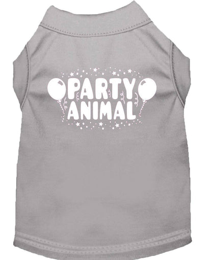 Pet Dog & Cat Shirt Screen Printed, "Party Animal" - DOGGO'S KING