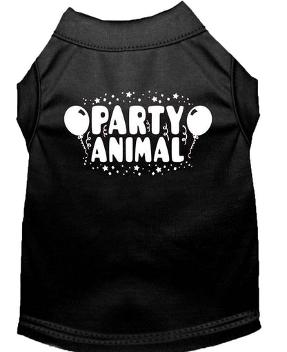 Pet Dog & Cat Shirt Screen Printed, "Party Animal" - DOGGO'S KING