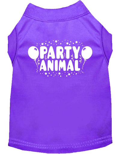 Pet Dog & Cat Shirt Screen Printed, "Party Animal" - DOGGO'S KING