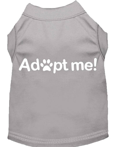 Pet Dog & Cat Shirt Screen Printed, "Adopt Me" - DOGGO'S KING