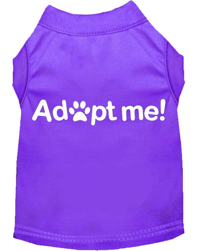 Pet Dog & Cat Shirt Screen Printed, "Adopt Me" - DOGGO'S KING
