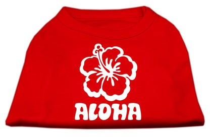 Pet Dog & Cat Shirt Screen Printed, "Aloha Flower" - DOGGO'S KING