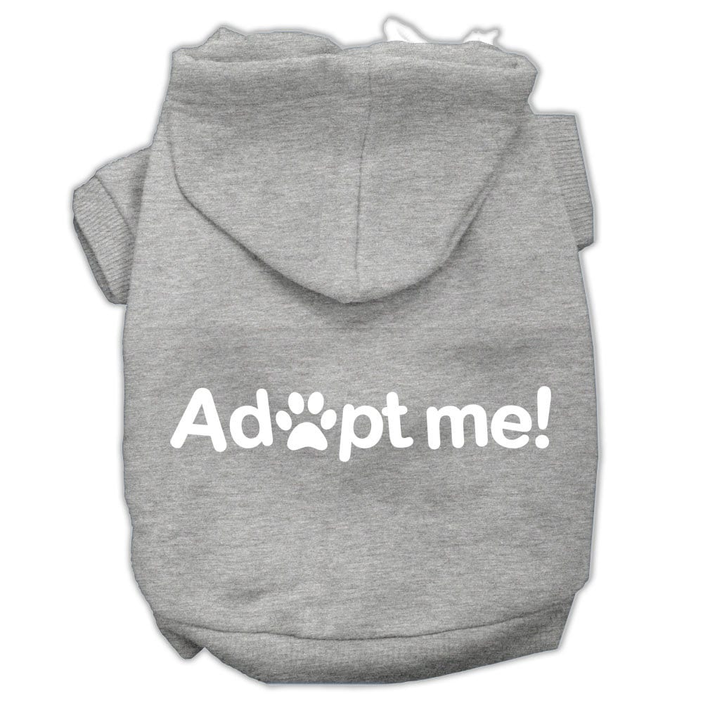 Pet, Dog & Cat Hoodie Screen Printed, "Adopt Me" - DOGGO'S KING