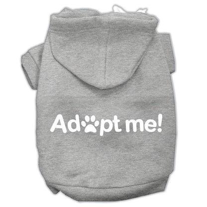 Pet, Dog & Cat Hoodie Screen Printed, "Adopt Me" - DOGGO'S KING