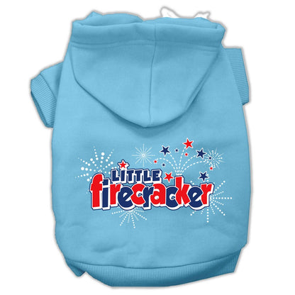 Pet Dog & Cat Hoodie Screen Printed, "Little Firecracker" - DOGGO'S KING