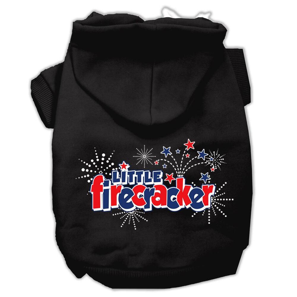 Pet Dog & Cat Hoodie Screen Printed, "Little Firecracker" - DOGGO'S KING