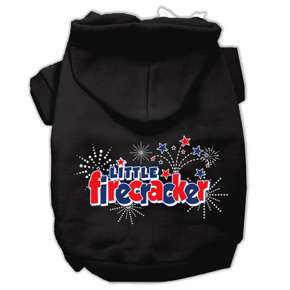 Pet Dog & Cat Hoodie Screen Printed, "Little Firecracker" - DOGGO'S KING