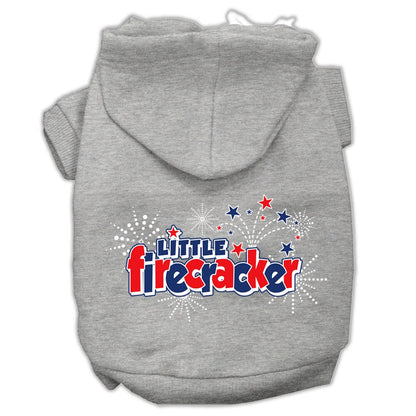 Pet Dog & Cat Hoodie Screen Printed, "Little Firecracker" - DOGGO'S KING