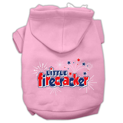 Pet Dog & Cat Hoodie Screen Printed, "Little Firecracker" - DOGGO'S KING