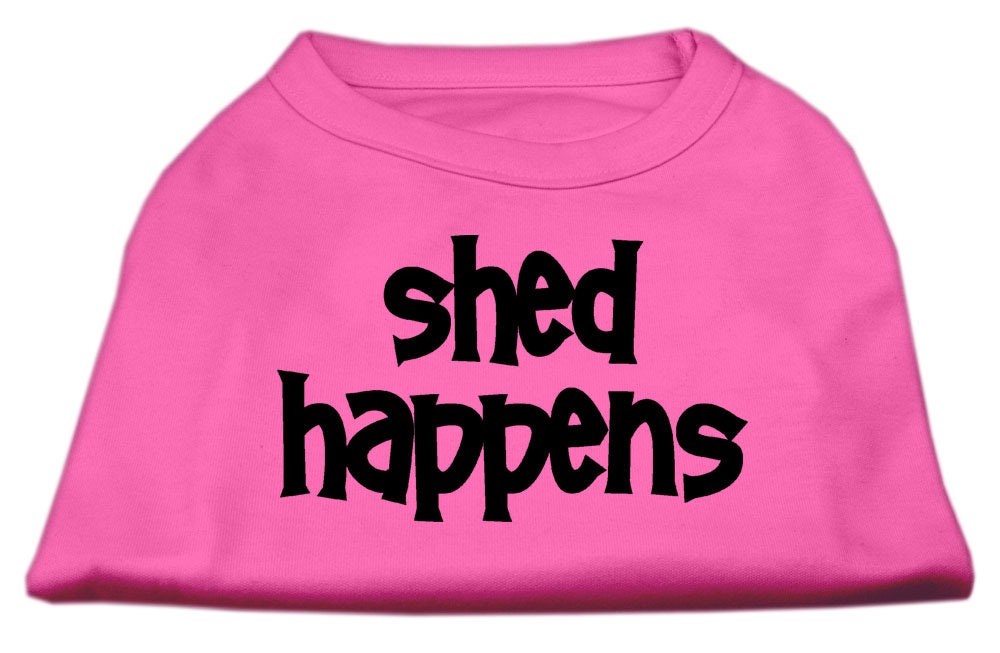 Pet Dog & Cat Shirt Screen Printed, "Shed Happens" - DOGGO'S KING