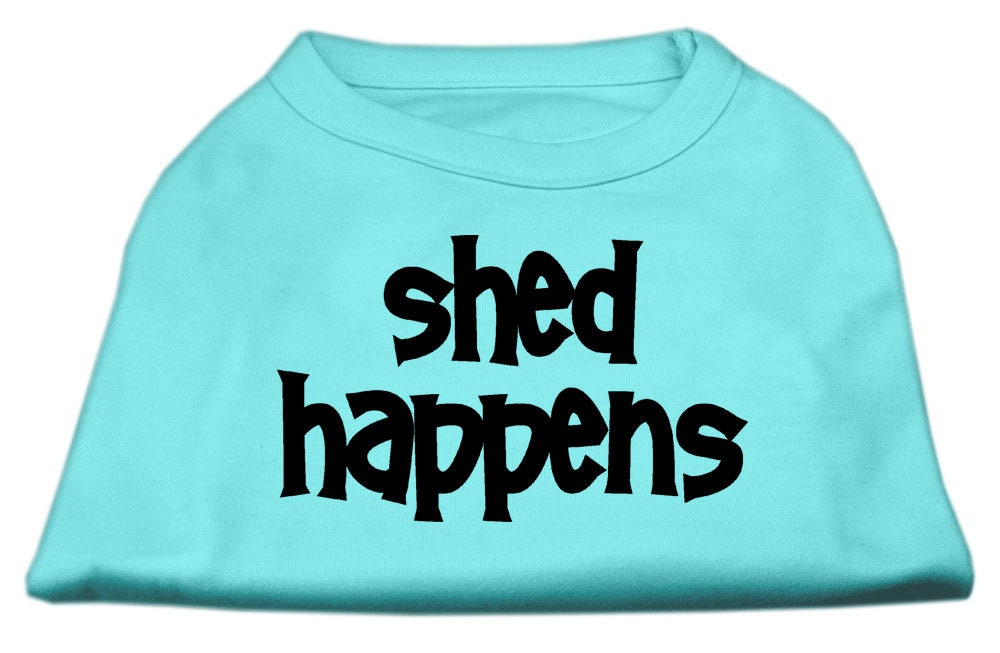 Pet Dog & Cat Shirt Screen Printed, "Shed Happens" - DOGGO'S KING
