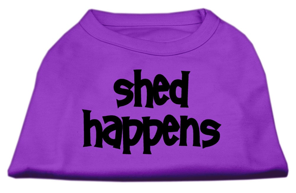 Pet Dog & Cat Shirt Screen Printed, "Shed Happens" - DOGGO'S KING