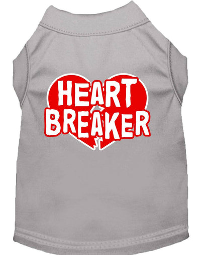 Pet Dog & Cat Shirt Screen Printed, "Heart Breaker" - DOGGO'S KING