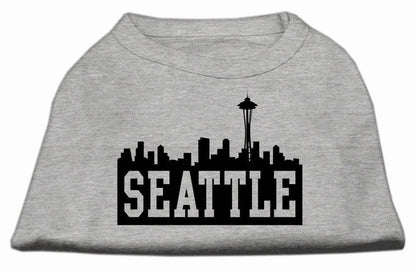 Pet Dog & Cat Shirt Screen Printed, "Seattle Skyline" - DOGGO'S KING