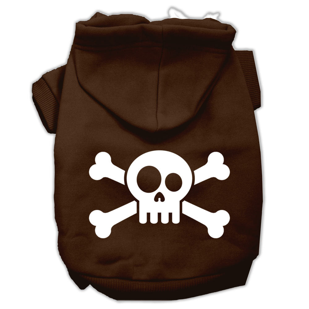 Pet Dog and Cat Hoodie Screen Printed, "Skull & Crossbones" - DOGGO'S KING