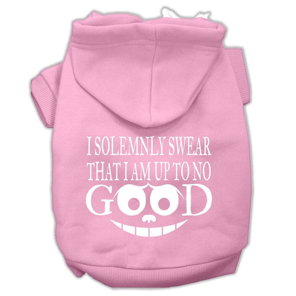 Pet Dog & Cat Hoodie Screen Printed, "I Solemnly Swear That I Am Up To No Good" - DOGGO'S KING