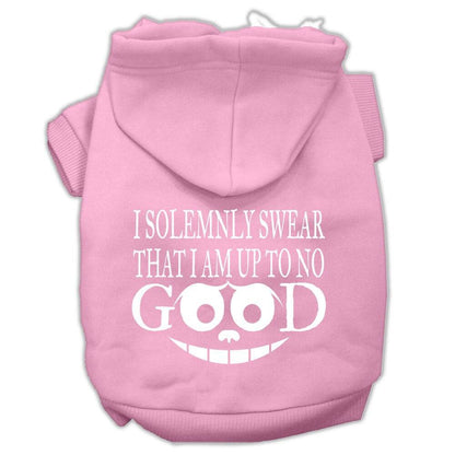Pet Dog & Cat Hoodie Screen Printed, "I Solemnly Swear That I Am Up To No Good" - DOGGO'S KING