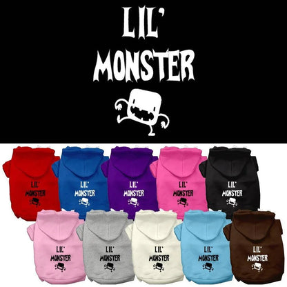 Halloween Pet, Dog & Cat Hoodie Screen Printed, "Lil Monster" - DOGGO'S KING