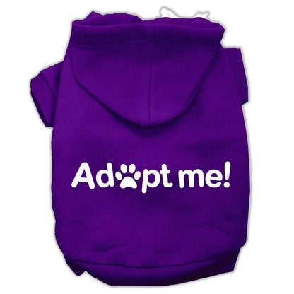 Pet, Dog & Cat Hoodie Screen Printed, "Adopt Me" - DOGGO'S KING