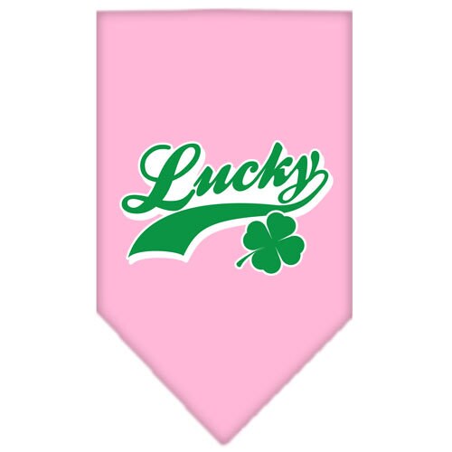 Pet and Dog Bandana Screen Printed,  "Lucky Swoosh"