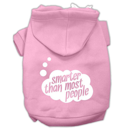 Pet, Dog & Cat Hoodie Screen Printed, "Smarter Than Most People" - DOGGO'S KING